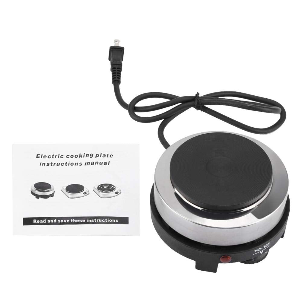 Maxmartt Mini Electric Heater Stove, 500W Round Hot Plate Portable Countertop Burner For Ceramic Glass Kettle Single Plate Cookt
