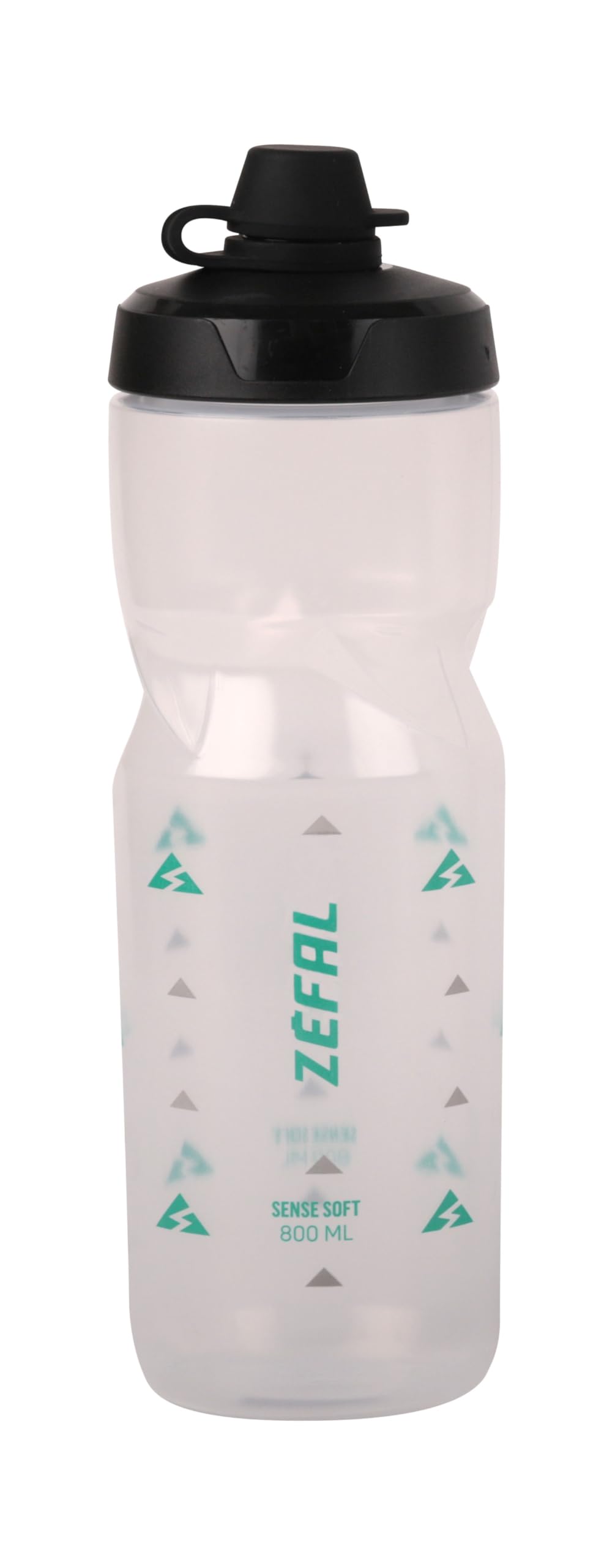 ZEFAL Sense Soft 80 No-Mud Water Bottle, Translucent, 800ml