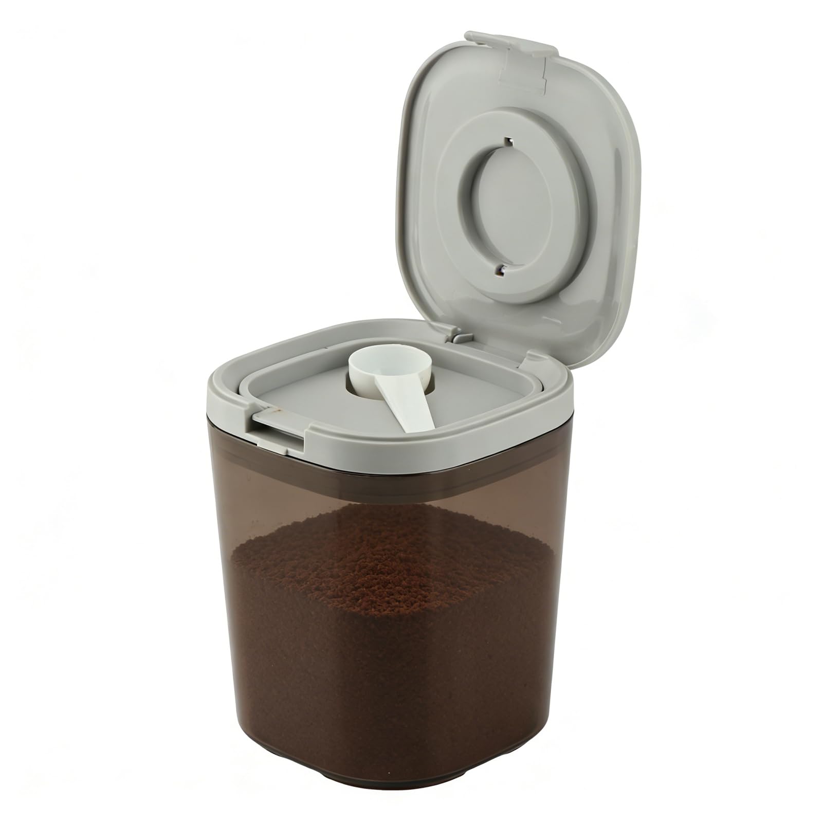 15oz Flip Top Airtight Coffee Container with Attached Scoop, 1300ml