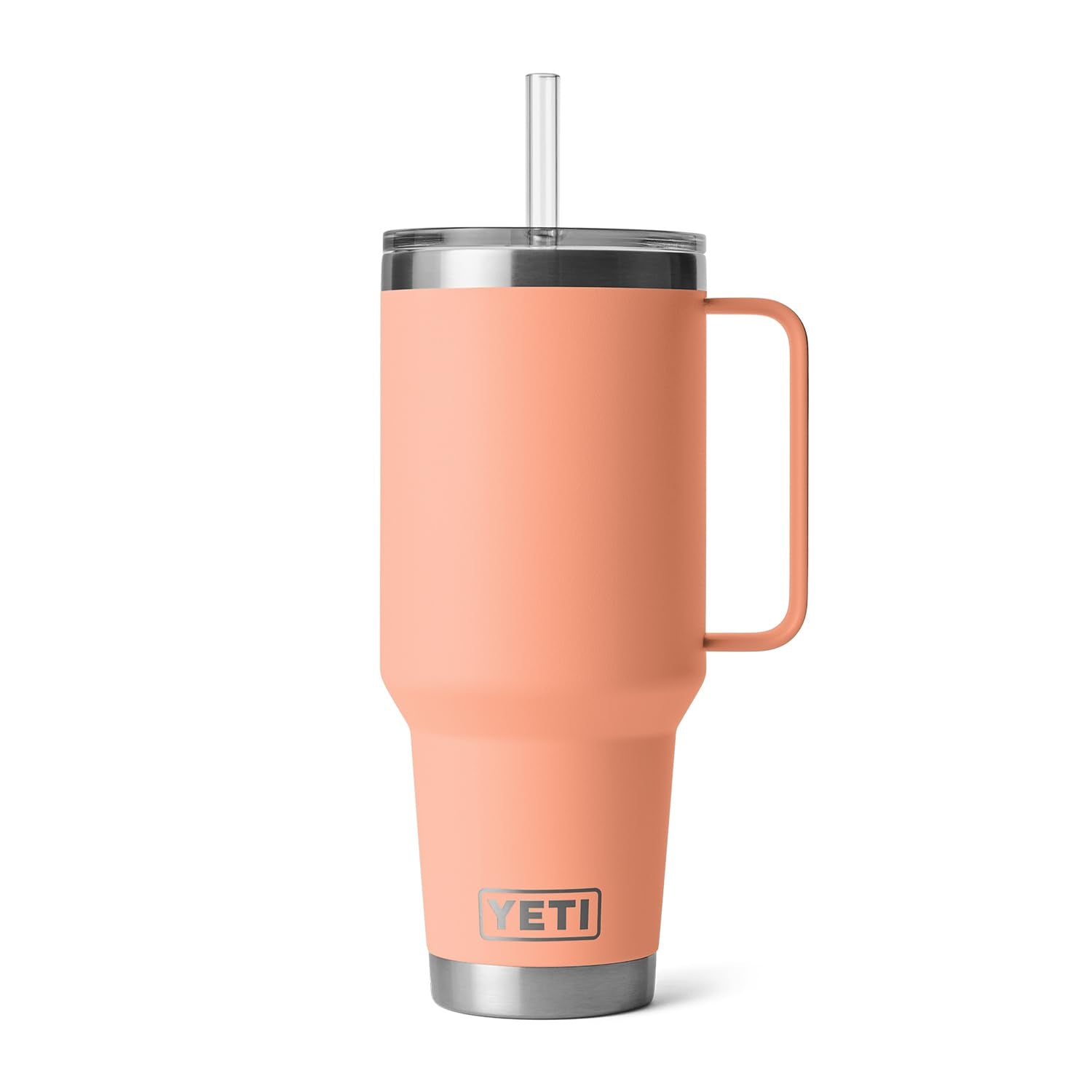YETI Rambler 42 oz Straw Mug - Vacuum Insulated Stainless Steel - Lowcountry Peach
