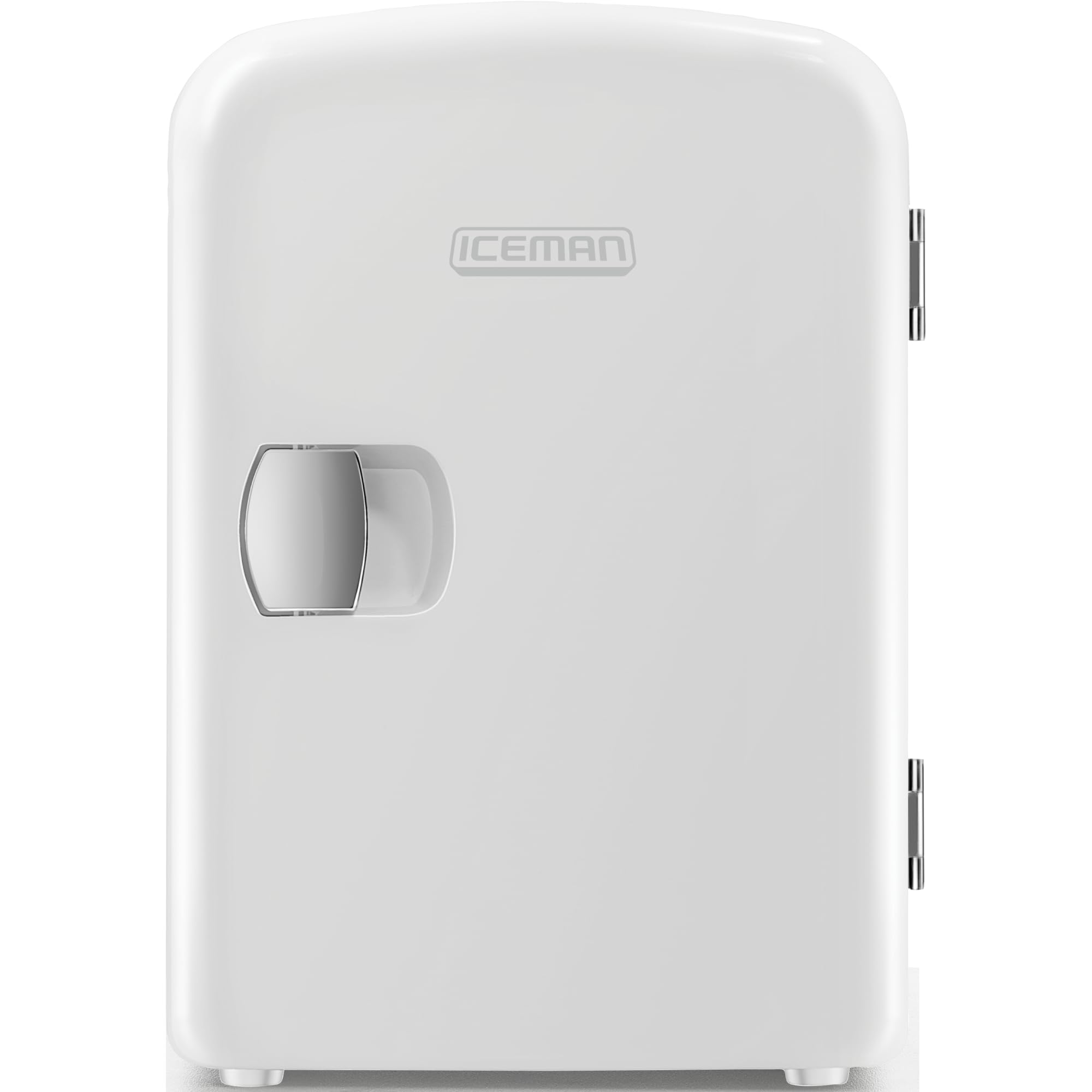 Chefman - Iceman Mini Portable White Personal Fridge Cools Or Heats & Provides Compact Storage For Skincare, Snacks, Or 6 12oz C