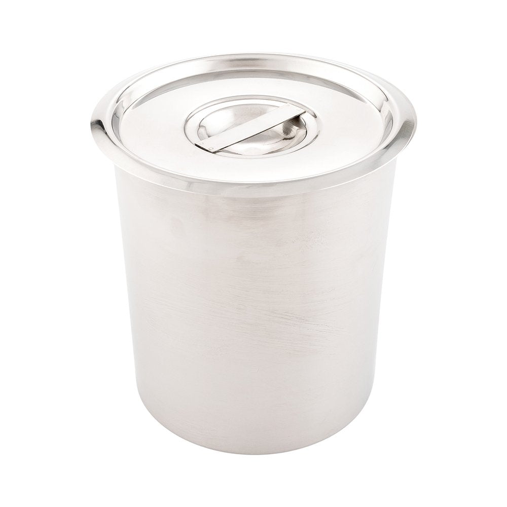 Restaurantware Lid Only: Met Lux Lid For 4.25 Quart Bain Marie 1 Stainless Steel Lid For Bain Marie Pot - Built-In Handle Pot So