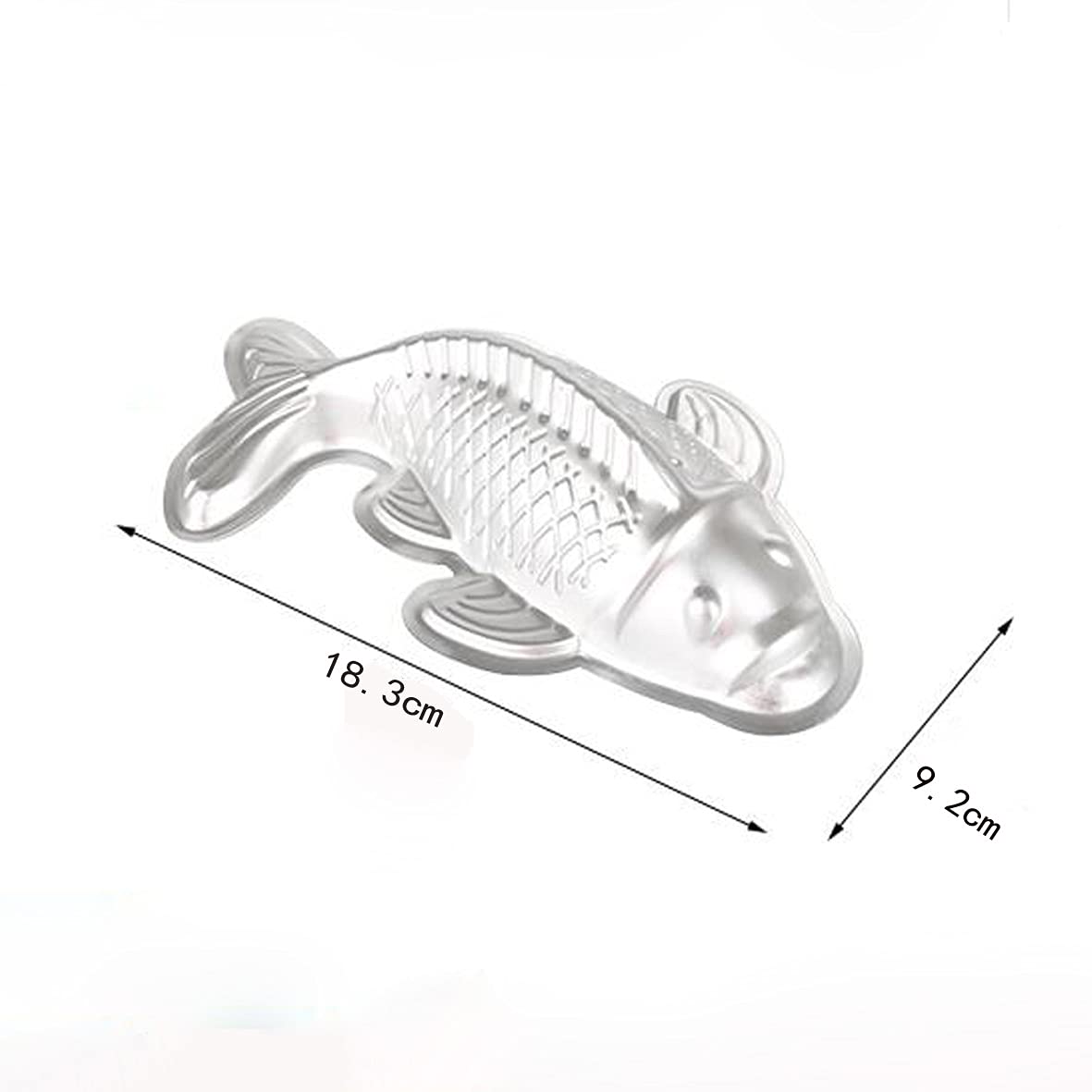 Qfyfgyt 3D Aluminum Alloy Carp Cake Bakeware, Fondant Cake Decoration Bakeware, Fish-Shaped Cake Mold (7 Inch)
