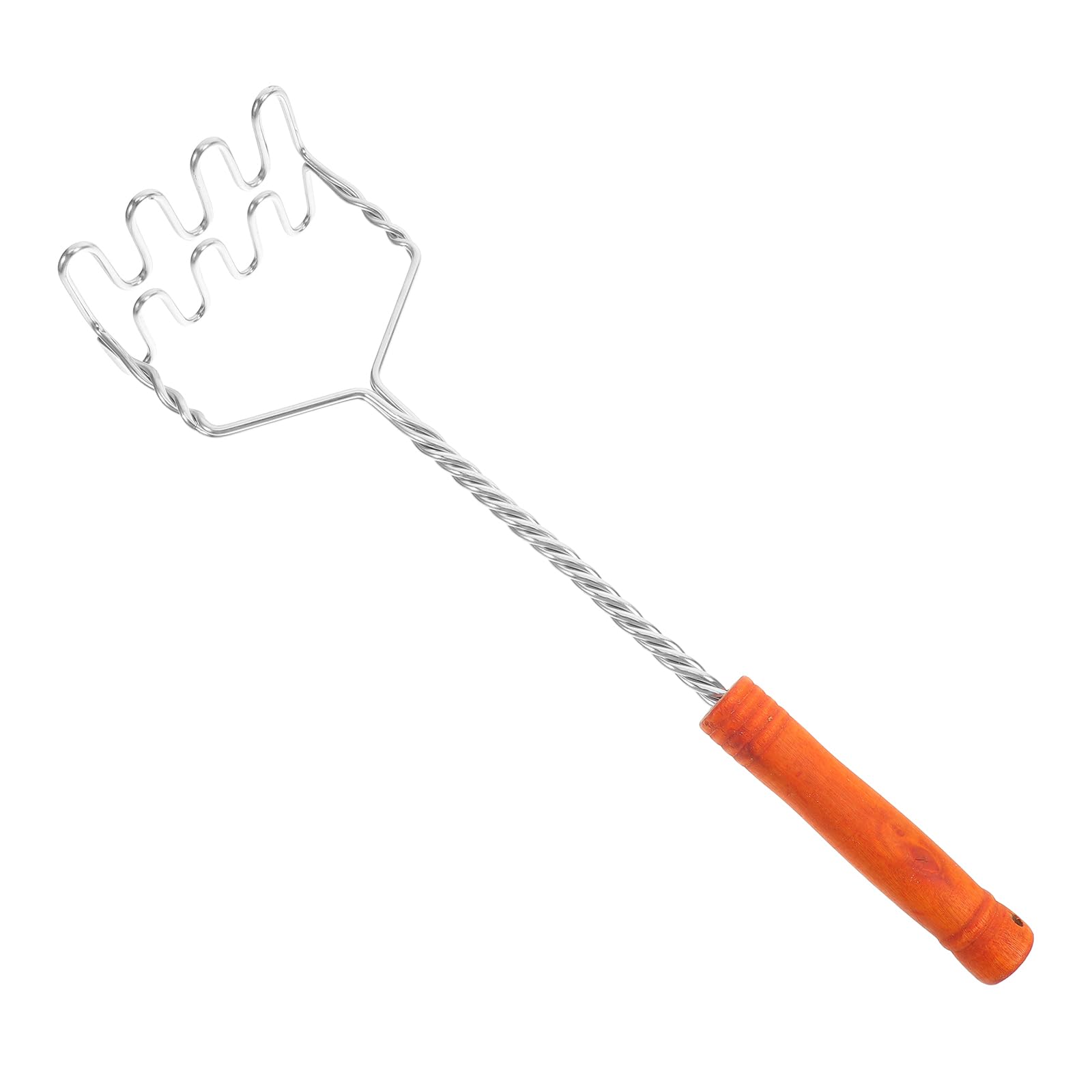 Hemoton Manual Potato Press 14.56 Inch Stainless Steel Masher with Ergonomic Handle for Mashing Potatoes Vegetables Fruits Kitch
