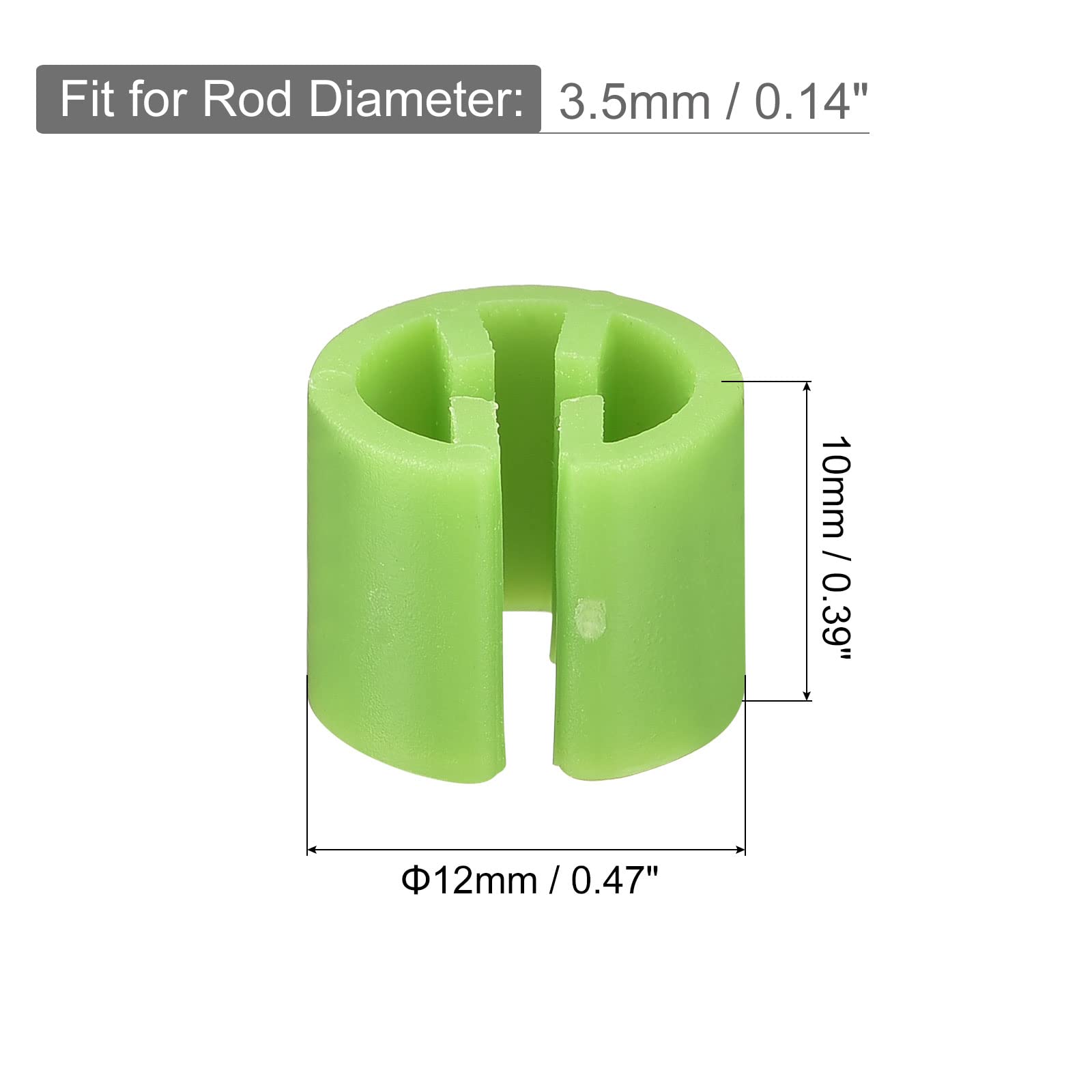 Meccanixity Clothes Hanger Markers Blank Tags Fit 3.5Mm Rod For Garment Color Coding Light Green, Pack Of 150
