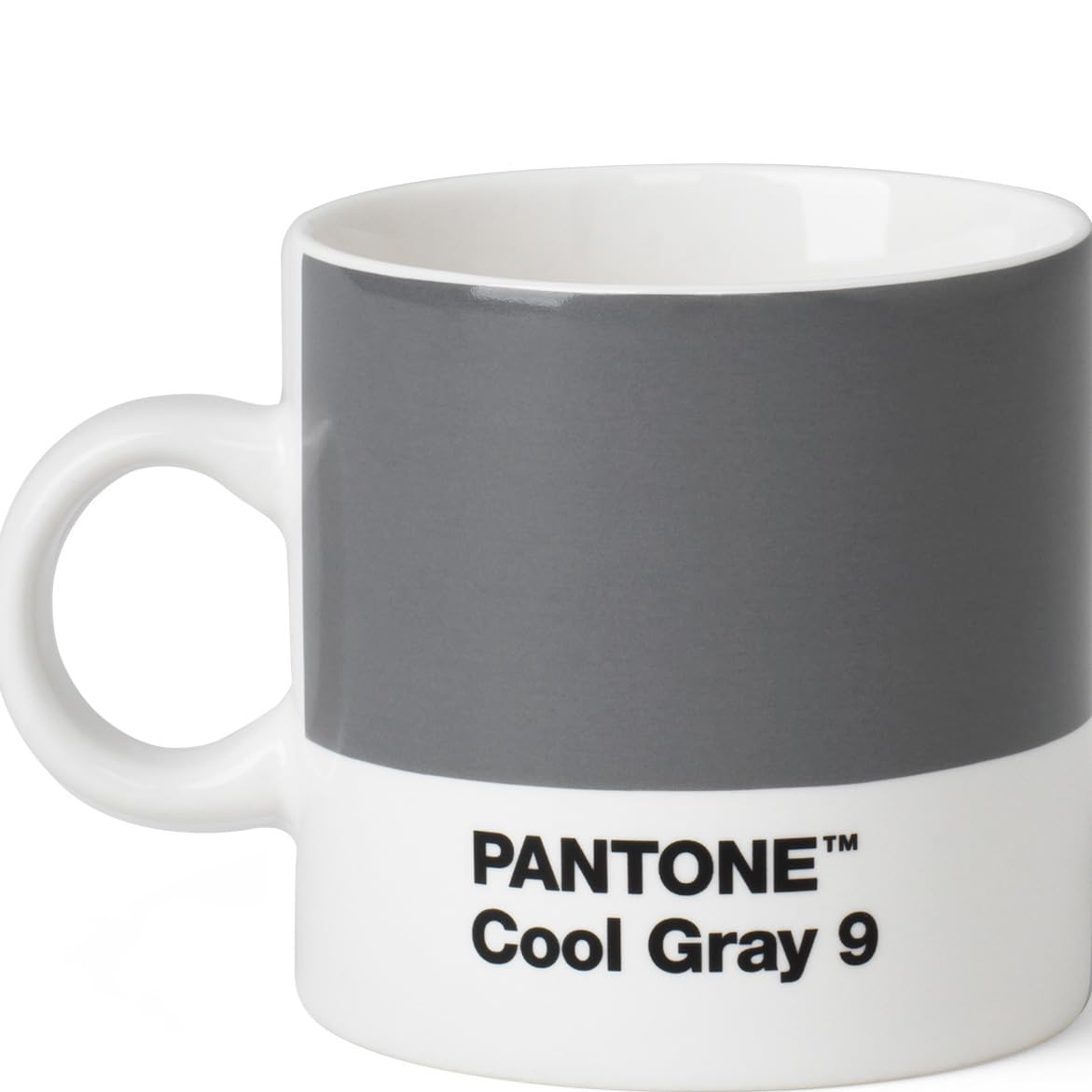 Pantone 101040012 Ceramic Espresso Cup 6.20 x 8.60 x 6.15 cm, Ceramic, Gris Froid, 6,20 x 8,60 x 6,15 cm
