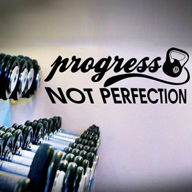 GADGETS WRAP Wall Decal Vinyl Sticker Progress Not Perfection for Office Home Wall Decoration