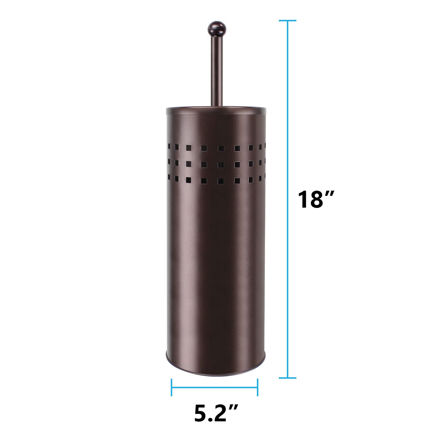 Blue Donuts Toilet Plunger With Holder For Bathroom, Multi Drain Suitable Also For Bathtubs, Quick Dry (Bronze)