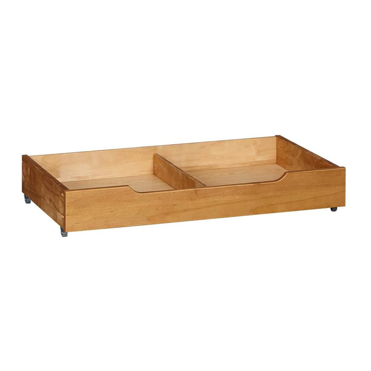 MUSEHOMEINC Solid Wood Under Bed Storage Drawer with 4-Wheels for Bedroom,Wooden Underbed Storage Organizer,Suggested for Queen