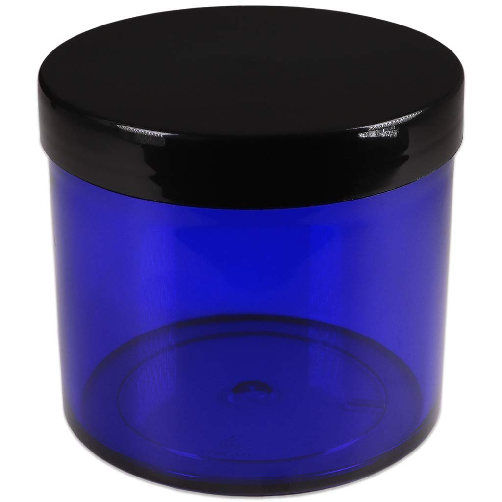 Beauticom 10 Oz. (300G /300Ml) (Quantity: 3 Packs) Thick Wall Round Leak Proof Clear Acrylic Jars With Lids For Cream, Salves (3