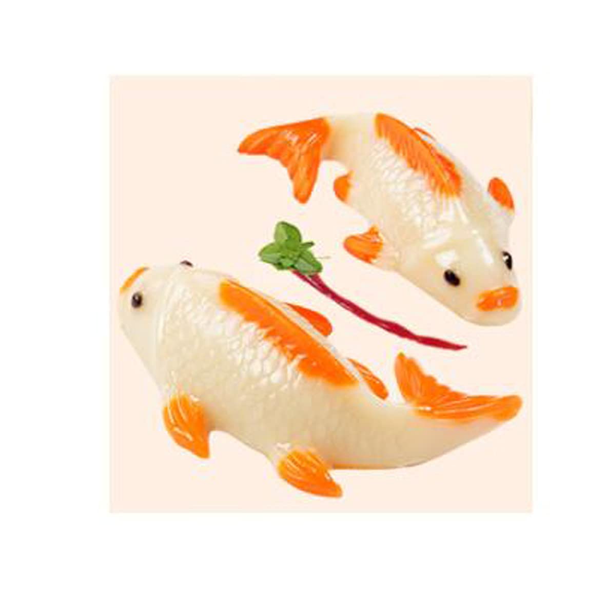 Qfyfgyt 3D Aluminum Alloy Carp Cake Bakeware, Fondant Cake Decoration Bakeware, Fish-Shaped Cake Mold (9 Inch)