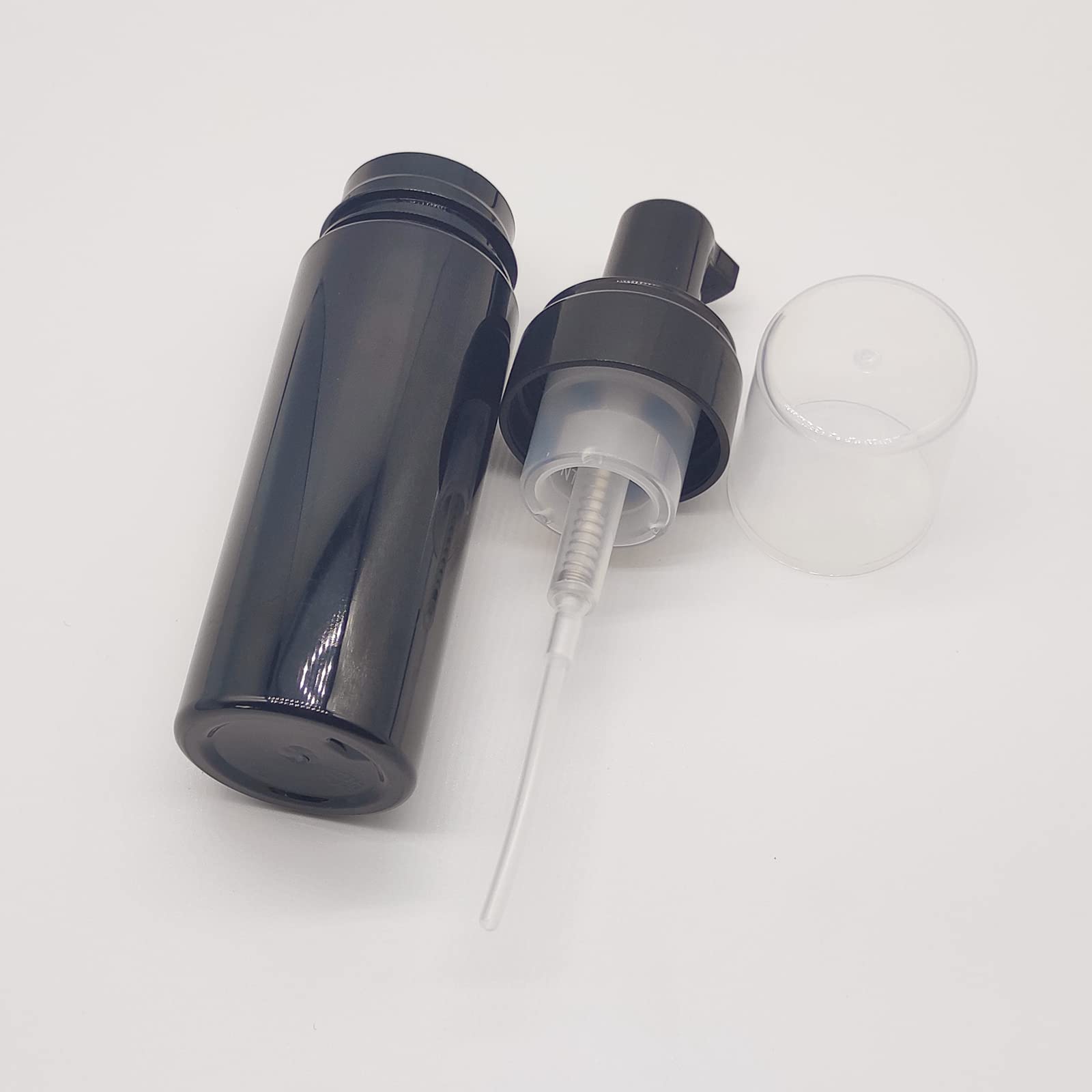 150Ml Empty Foam Pump Bottle, 5Oz Foaming Dispenser Soap Plastic Container For Facial Cleanser Shampoo Hand Soap (Black)