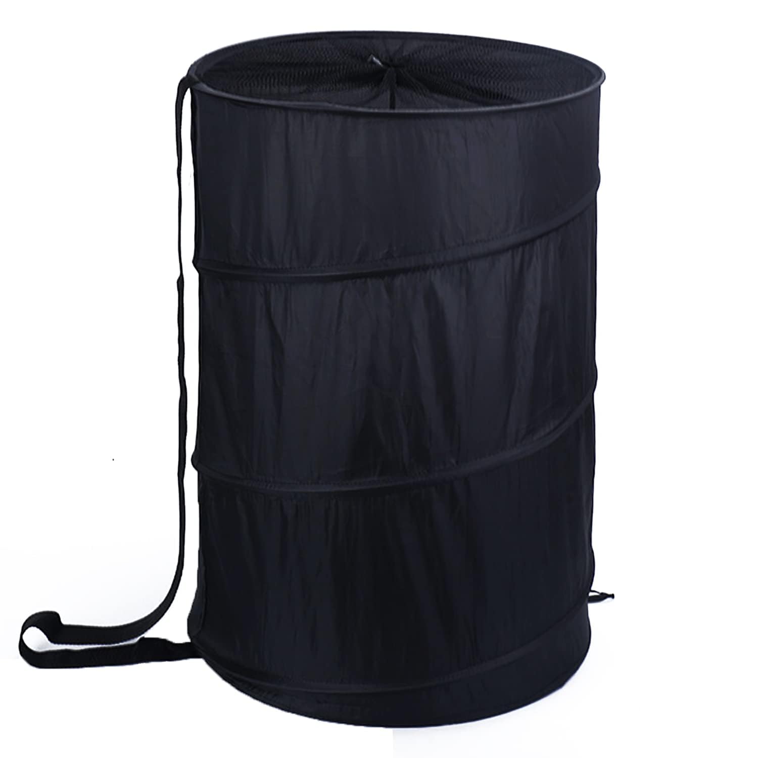 Battoo Extra Large 107L Strong Laundry Hamper 17.5'' X 27'' Collapsible Laundry Baskets With Long Straps Drawstring Barrel Folda