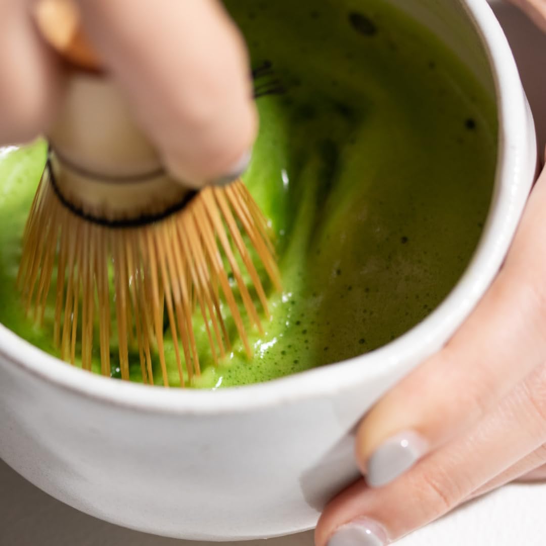 Naoki Matcha Traditional Matcha Starter Set - Bamboo Matcha Whisk (Chasen), Scoop (Chashaku), Stainless Steel Sifter - Japanese