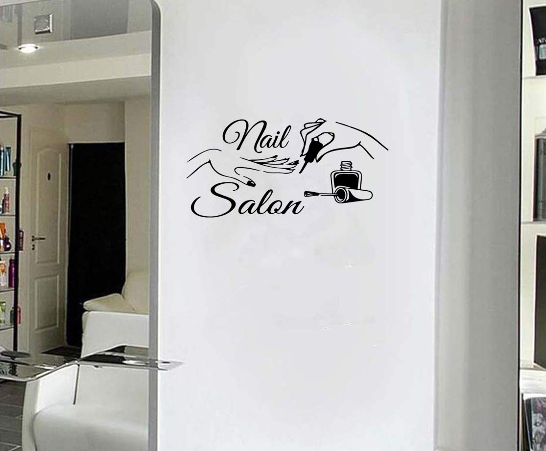 Nail Salon Wall Sticker Removeable Quote Vinyl Wall Art Decals