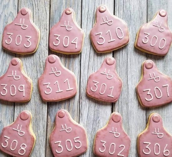 Cow Ear Tag/Animal Ear Tag 4 Inch Cutting Board Cookie Cutter From The Cookie Cutter Shop - Tin Plated Steel Cookie Cutter - Mad