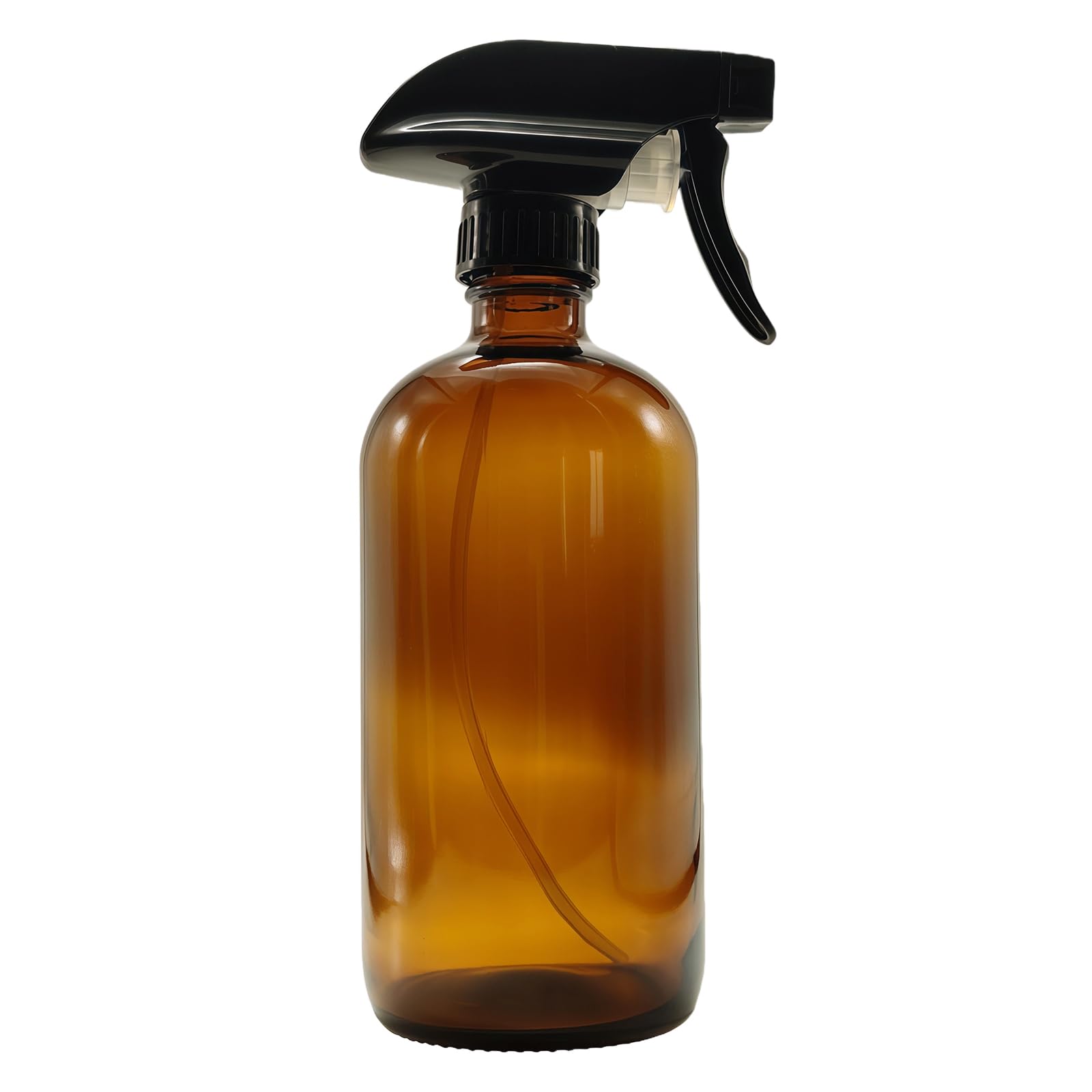 VASANA 1PCS 250ML/8oz Empty Refill Glass Boston Spray Bottle With Durable Black Trigger Makeup Cosmetic Storage Container for Es