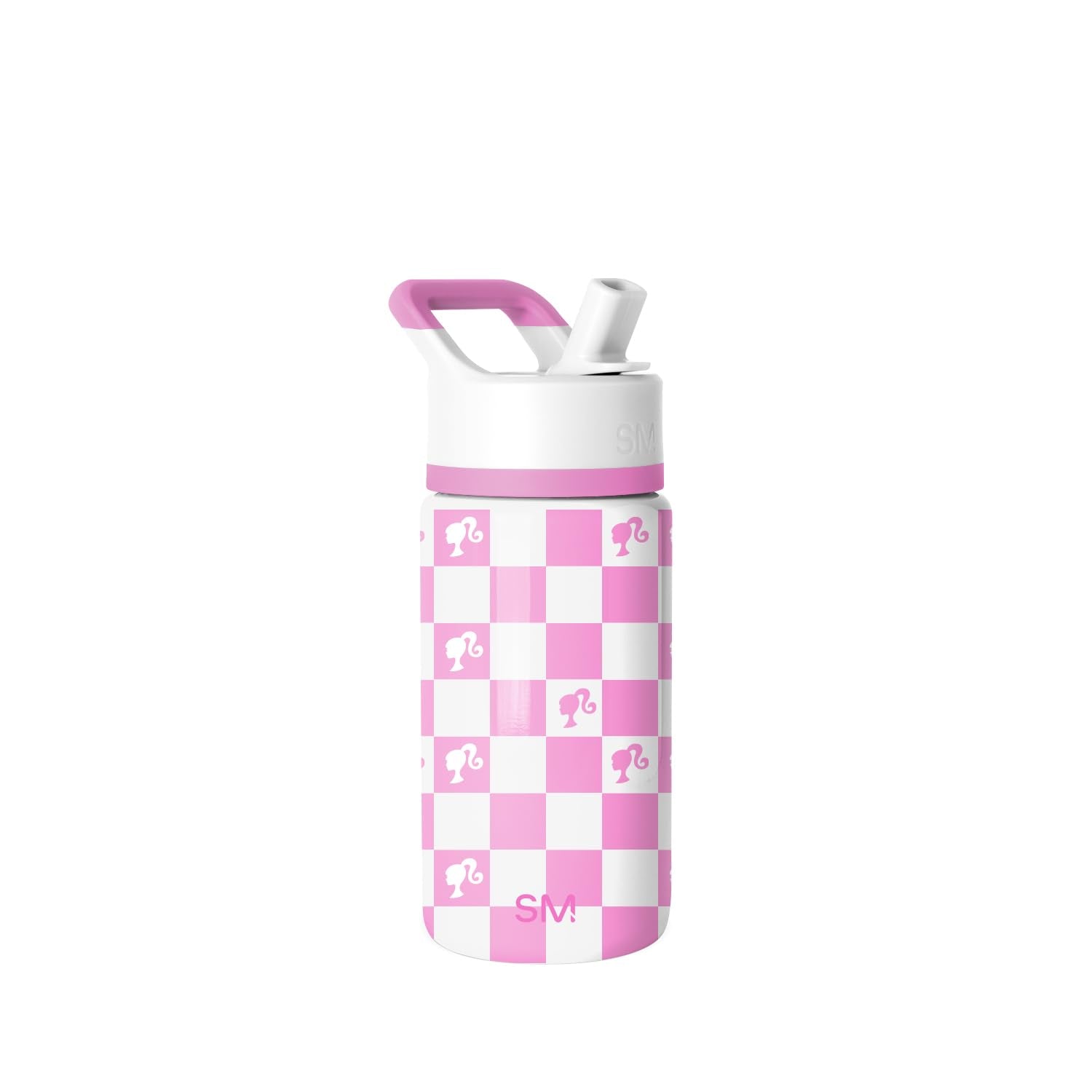 Simple Modern Kids Summit Water Bottle with Straw Lid | Mattel Barbie 14oz Stainless Steel Cup Insulated Tumbler for Girls, Scho