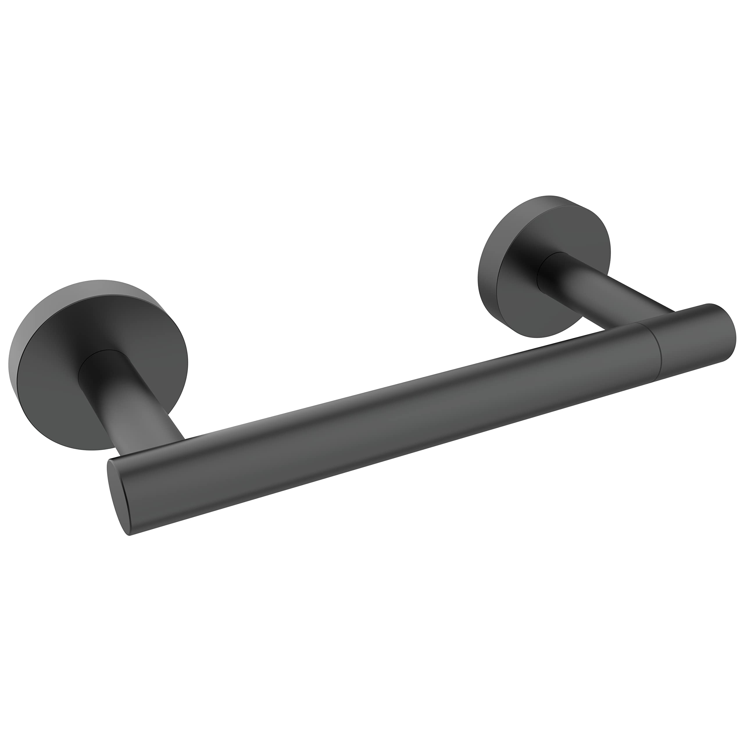 Rarxtr Matte Black Toilet Paper Holder Sus304 Stainless Steel Double Post Pivoting Toilet Paper Roll Holder Wall Mounted Toilet