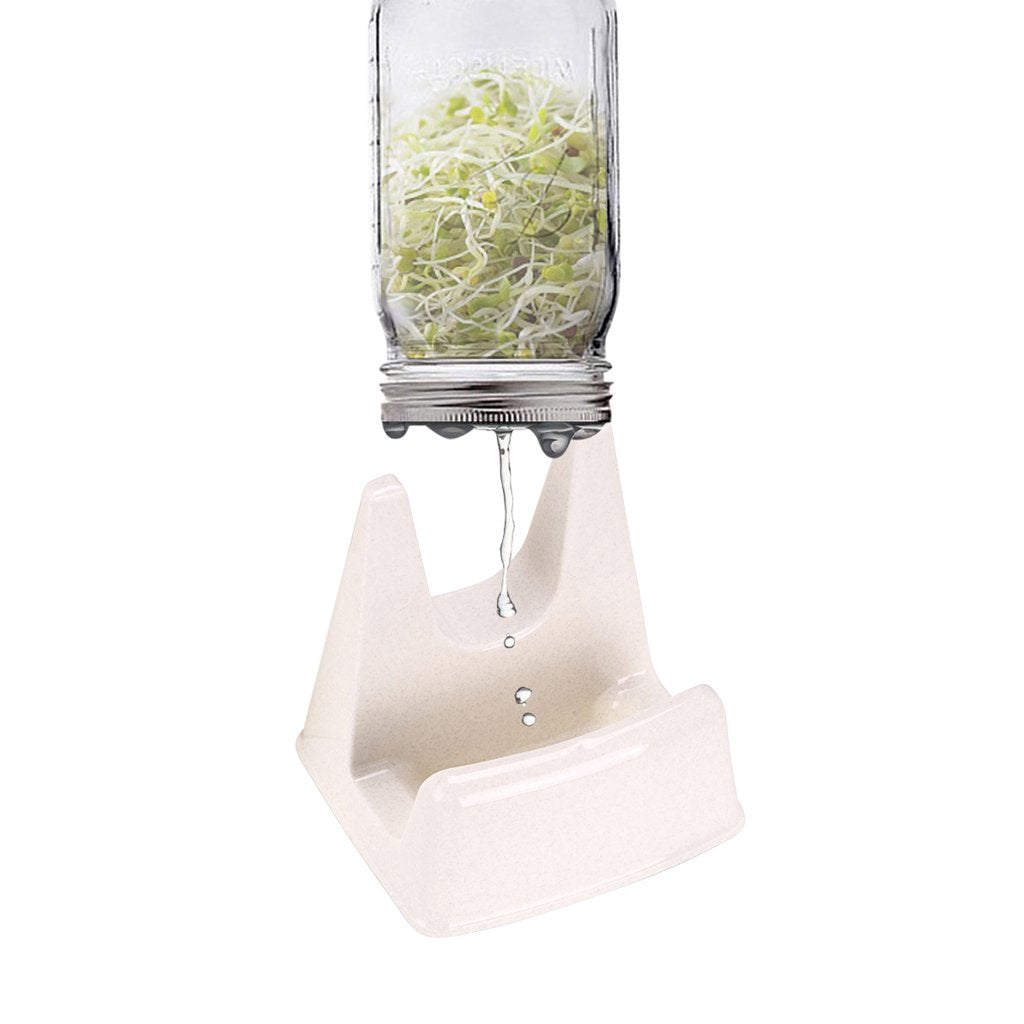 Sumnacon Sprouting Jar Stand - 3 Pcs with Water Tray for Mason Jars - Ideal for Broccoli, Lentil & Bean Sprouts