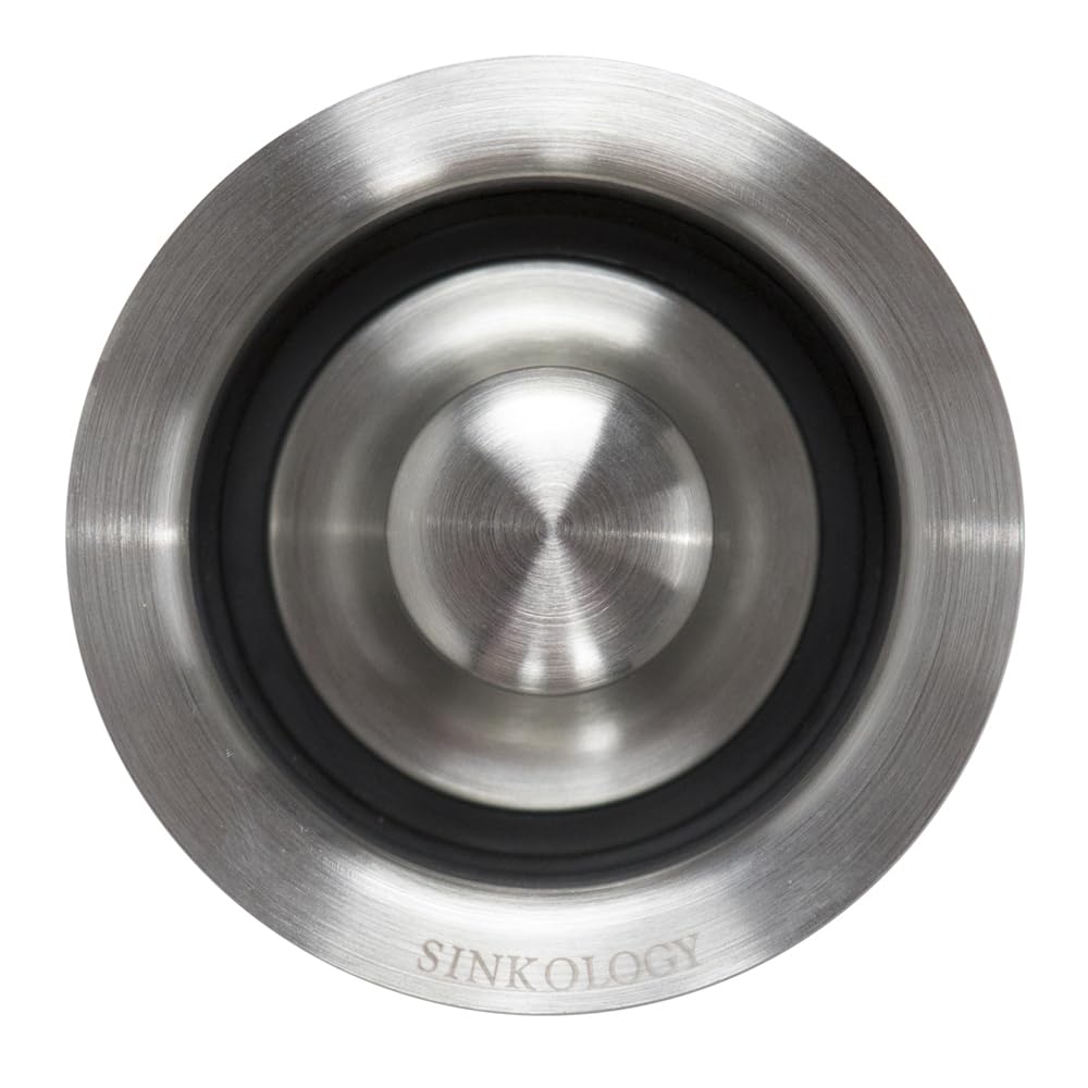 Sinksense 3.5'' Disposal Flange Drain With Stopper, Stainless Steel