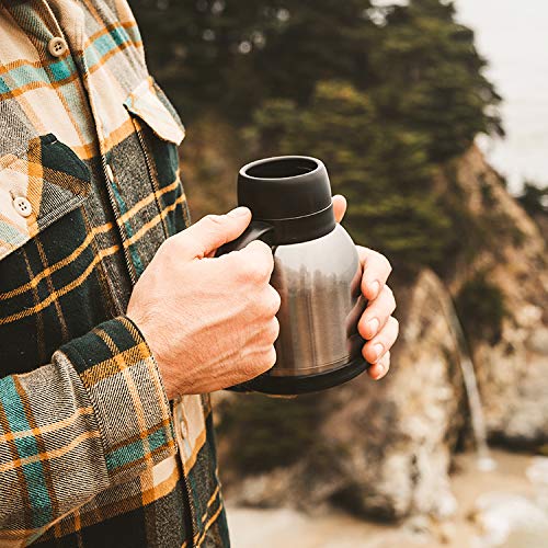 Highwave Mojoemo Wide Base Vacuum Travel Mug 22 Ounces (Gray)