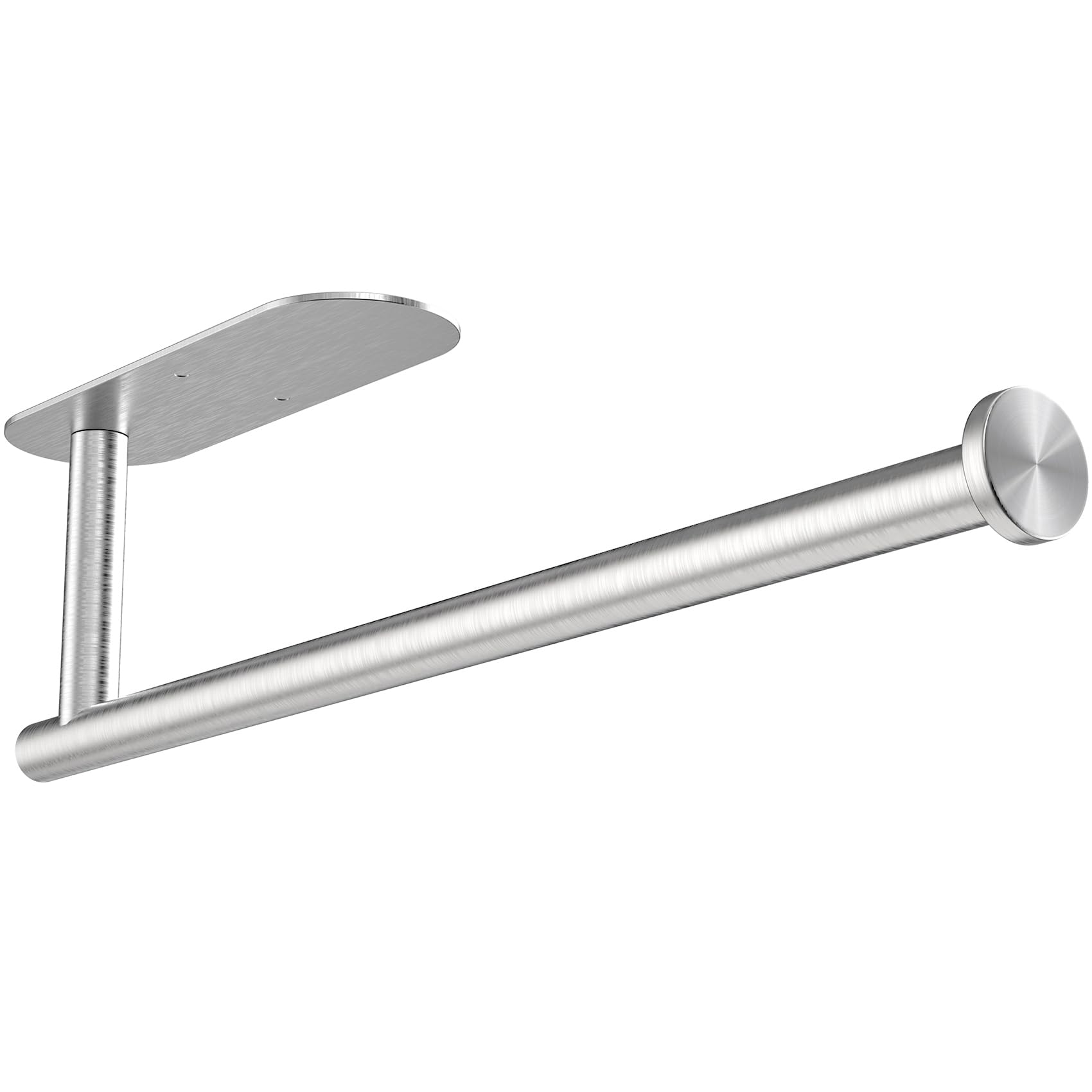 Paper Towel Holder Under Cabinet - Self Adhesive Paper Towel Roll Holder Wall Mount, Gewtur Stainless Steel Paper Towel Holder F