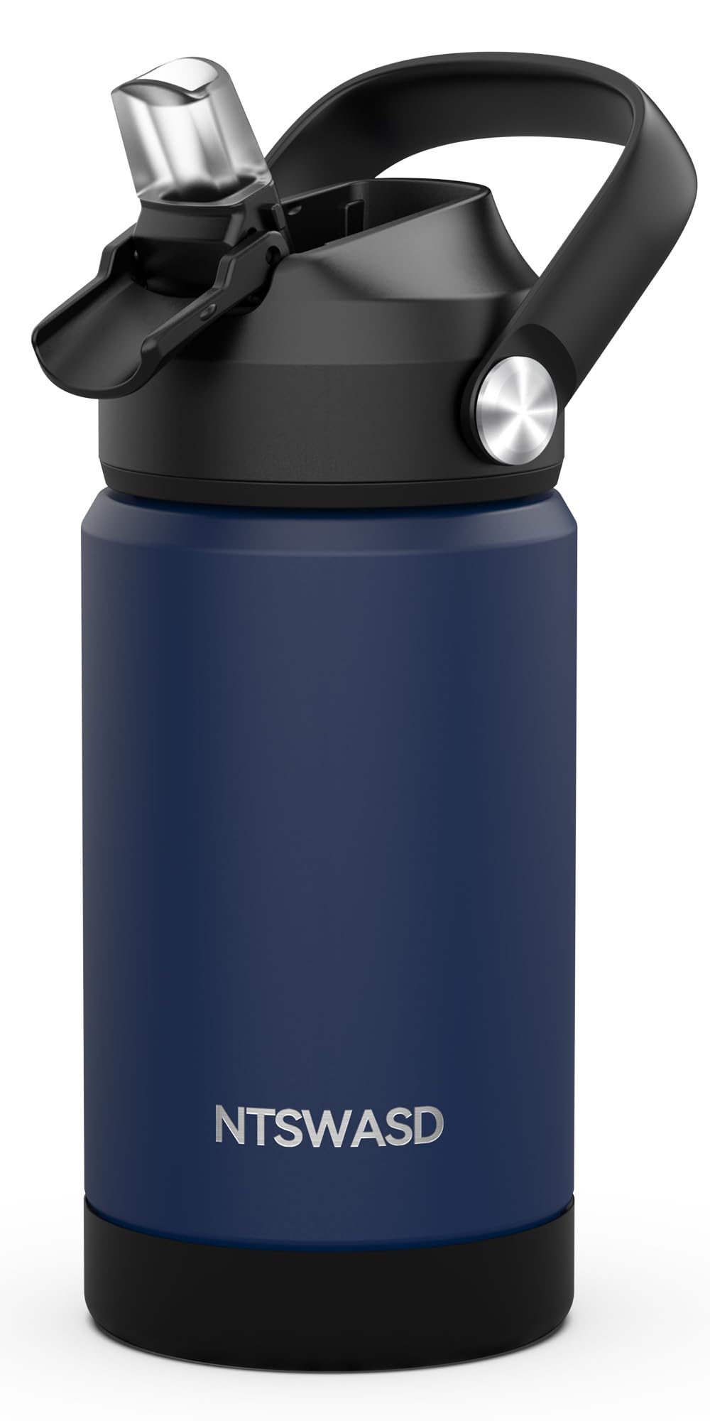 Ntswasd Kids Insulated Water Bottle with Straw,12 oz Kids Cups with Stainless Steel Leak Proof for School Daycare Boys Girls(Blu