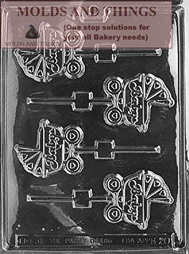 Baby Carriage Lolly Chocolate Candy Mold Baby Candy Mold Mold Carriage And Umbrella Lolly Chocolate Candy Mold With Copywrited C