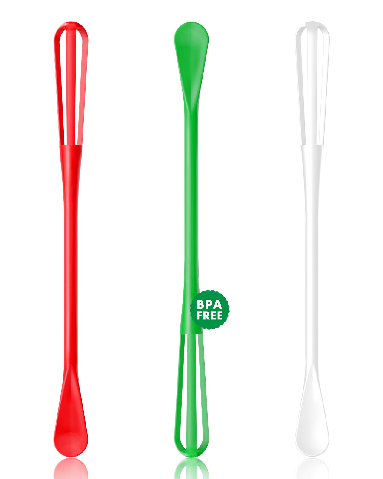 OYV Christmas Colors Mini Whisk Set, 8.5 in Mini Whisks for Cooking, 3 Pieces Small Wisk For Whisking, Beating, Blending Ingredi
