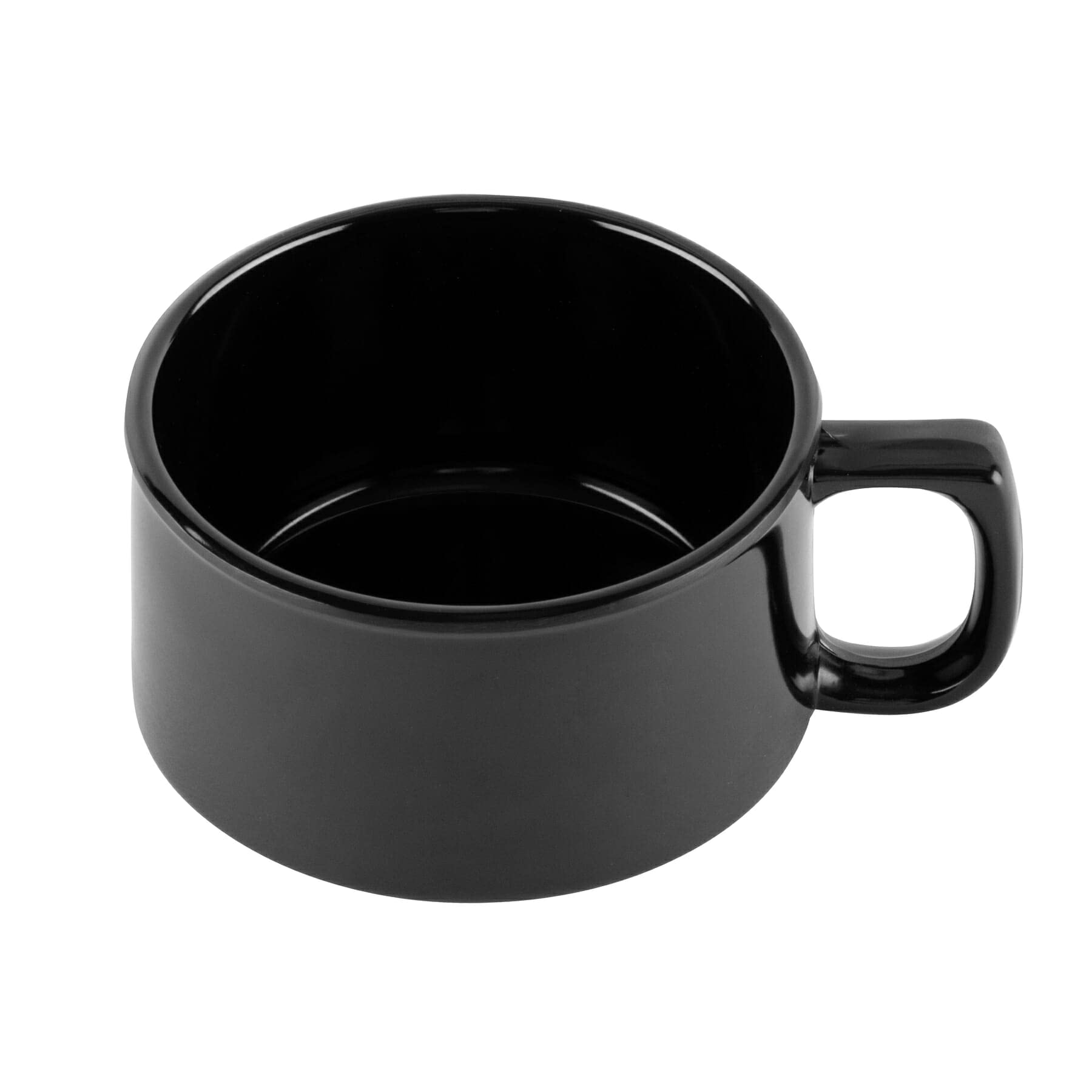 G.E.T. Bf-080-Bk-Ec Melamine Shatter-Resistant Mug/Coffee Cup, 11 Ounce, Black (Set Of 4)