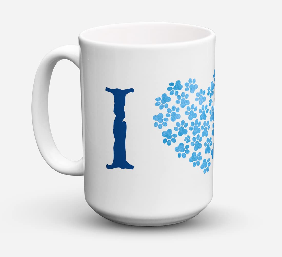 'Caroline's Treasures SS4757-BU-CM15 Maltese Dishwasher Safe Microwavable Ceramic Coffee Mug, 15 oz, Multicolor''