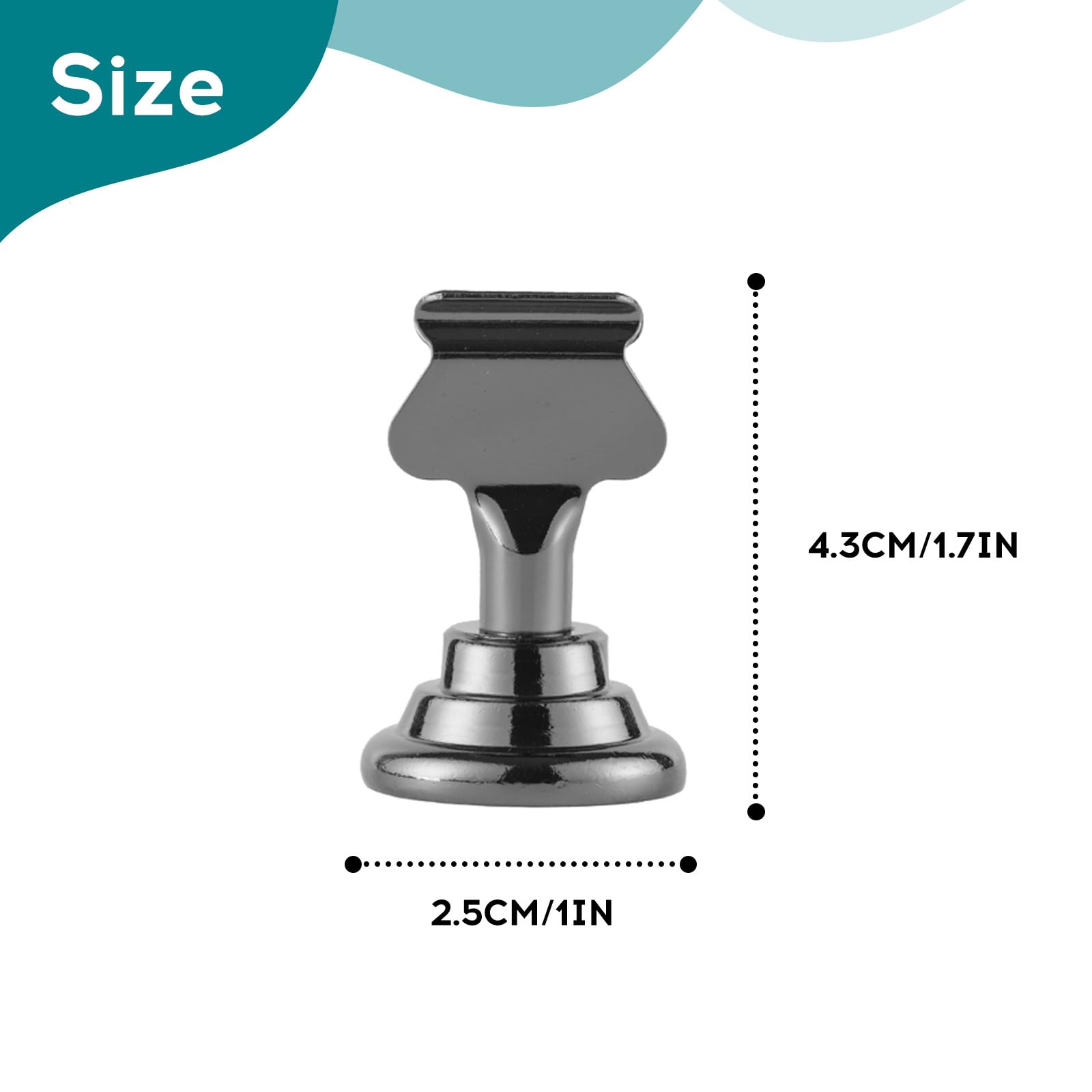 Urban Deco Wedding Table Numbers For Wedding Reception, Gold Table Number Holders For Weddings, Menu Holder Dual Sided Steel 1.7