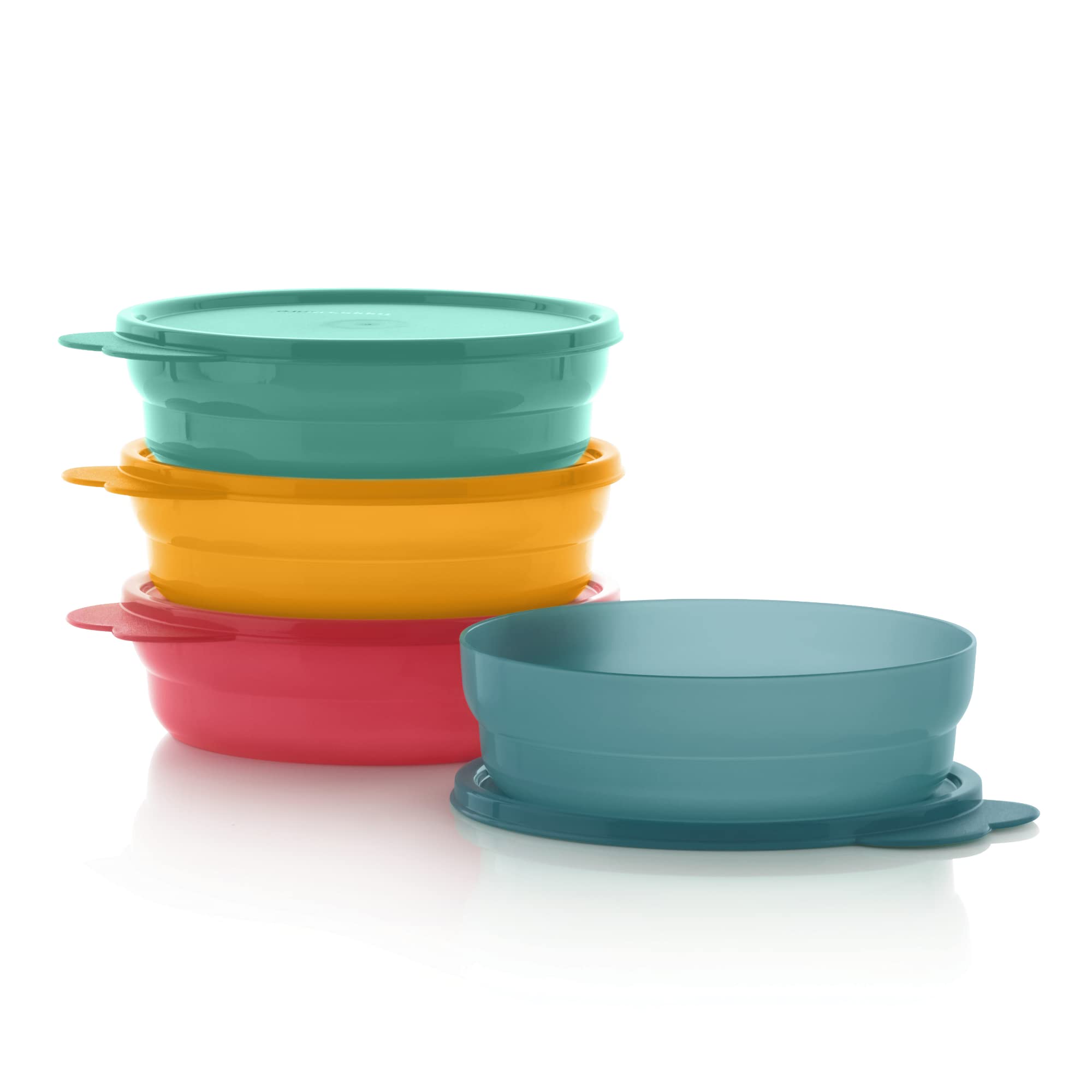 Tupperware Brand Microwave Reheatable Cereal Bowls (500Ml/2 Cup) + Lids - Dishwasher Safe & Bpa Free - Airtight, Leak-Proof Food