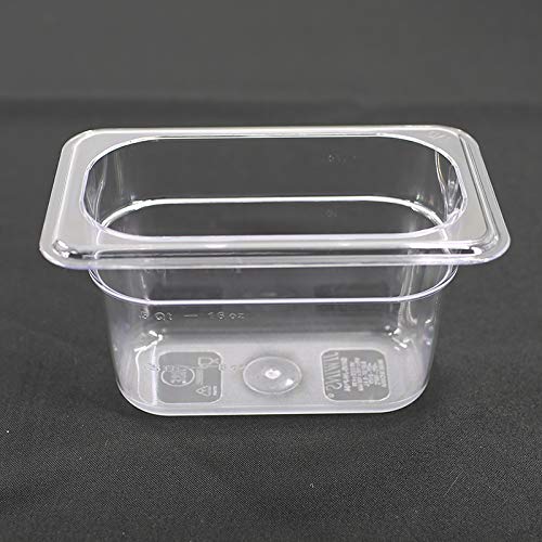 ? Cmi 1/9 Size Polycarbonate Food Pans,4'' Deep, Gn Pans Clear-Pack Of 6