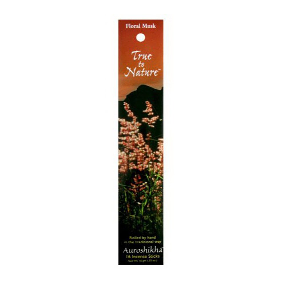 Auroshikha Incense, Flora Musk, 10 Gram