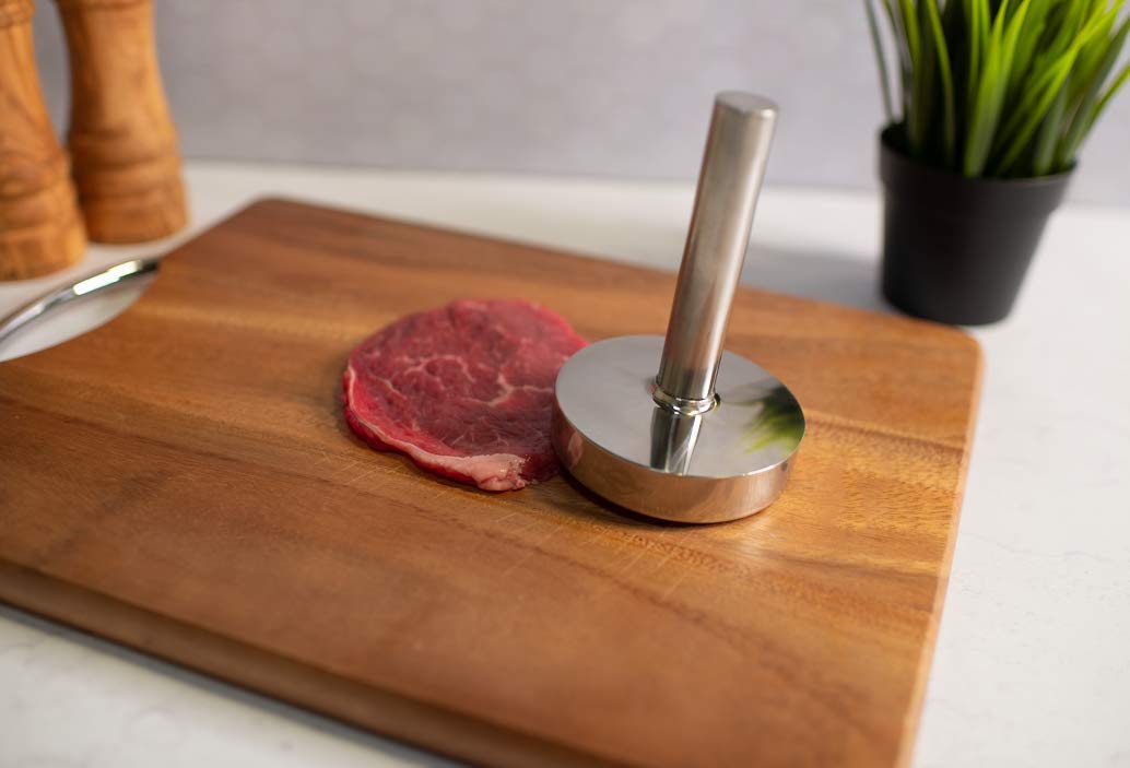 Kchenprofi 18/10 Stainless Steel Meat Pounder, 3-Inch Diameter By 4.75-Inch, Silver