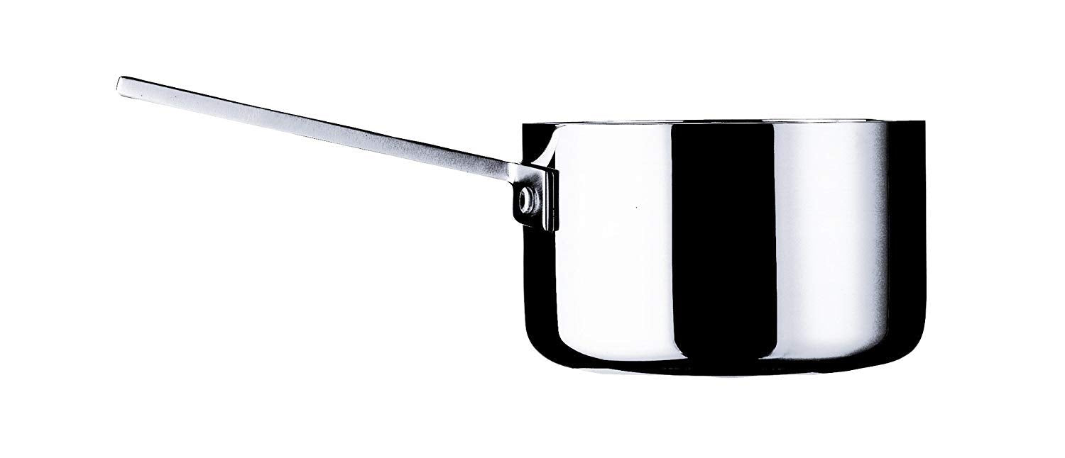 Mepra Attiva 14 Cm Casserole Pot, 1 Handle, Tri-Ply, Stainless Steel Finish, Aluminum Core, Dishwasher-Safe