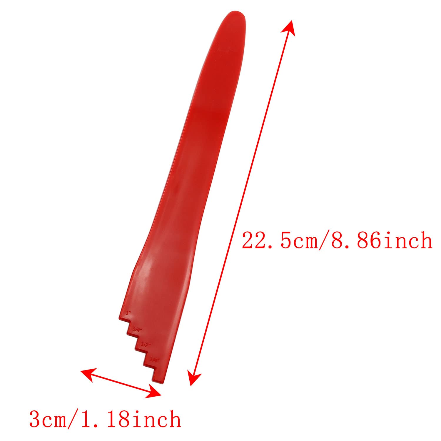 Zyamy 2Pcs Canning Bubble Popper Bubble Remover Bubble Measurer Canning Supplies 22.5X3Cm For Canning Food, Red