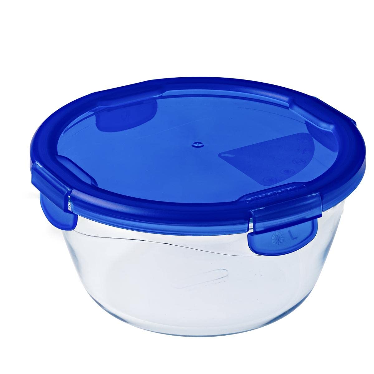 Pyrex Cook & Go Rectangular Glass Food Storage Container/Roaster with airtight and Leakproof 4 Clip Locking lid - Oven, Freezer 
