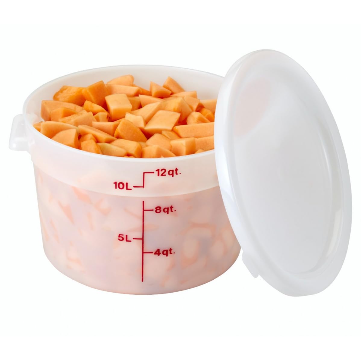 Cambro Rfs12148 White Poly Round 12 Qt Container