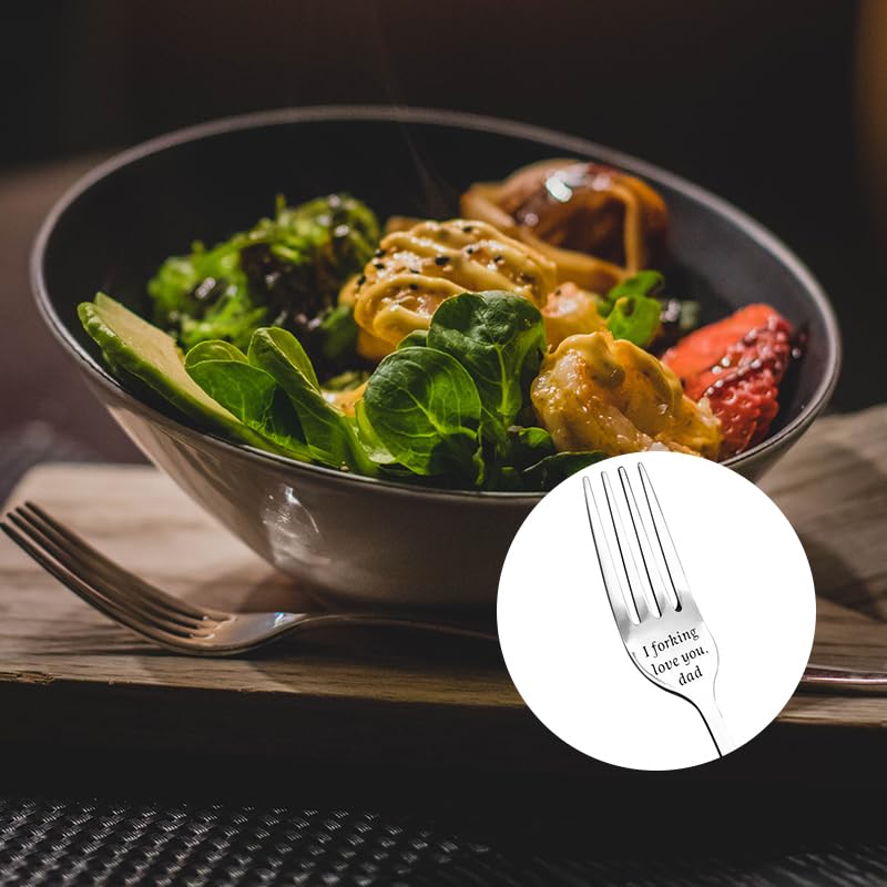 Gifts For Dad Father Day Gift I Forking Love You Fork Engraved Gifts For Dad Birthday Christmas Gift From Daughter Son Wife Dadd