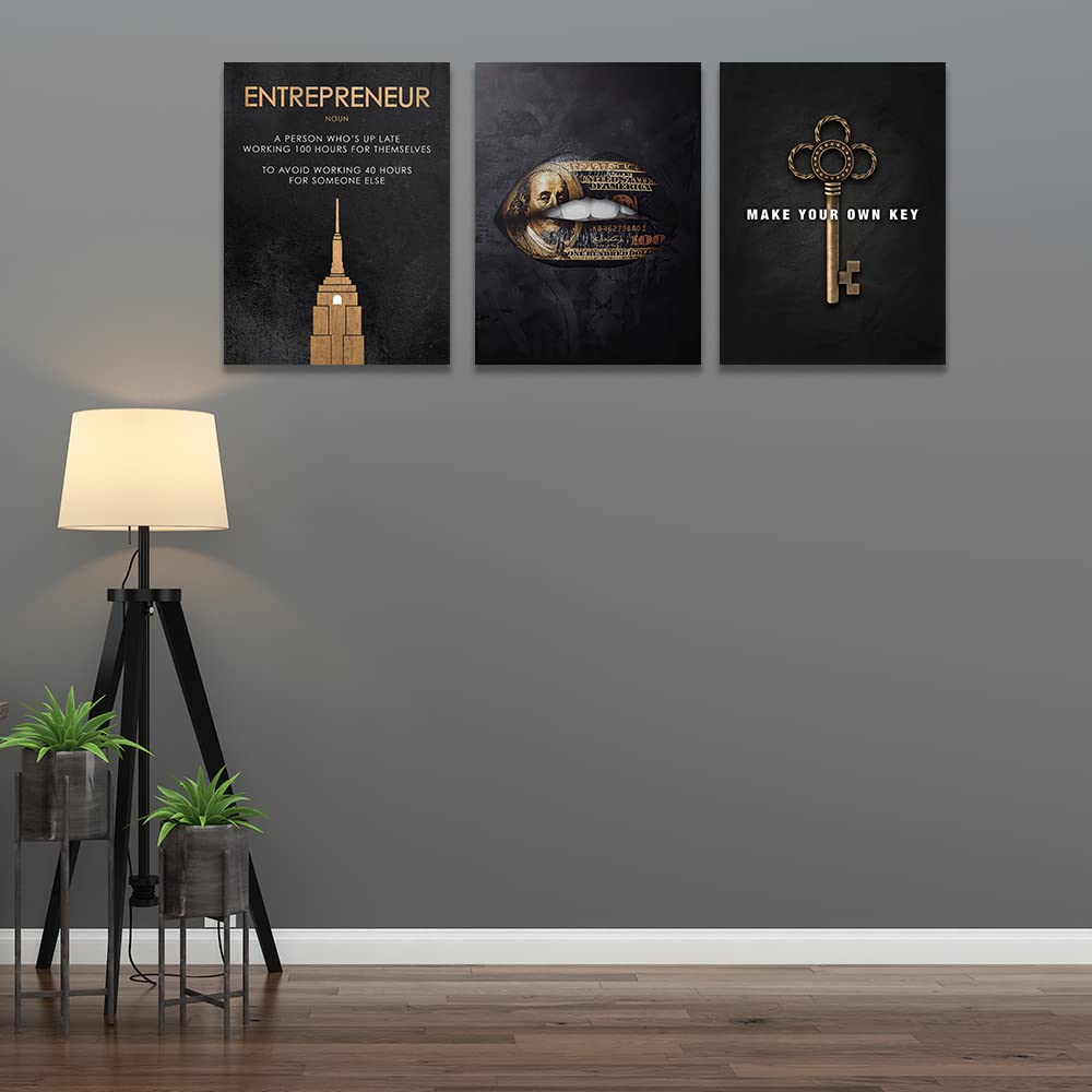 Inspirational Success Posters Wall Art Motivational Canvas Wall Decor Inspirational Art Entrepreneur Quotes Hustle Picture Paint