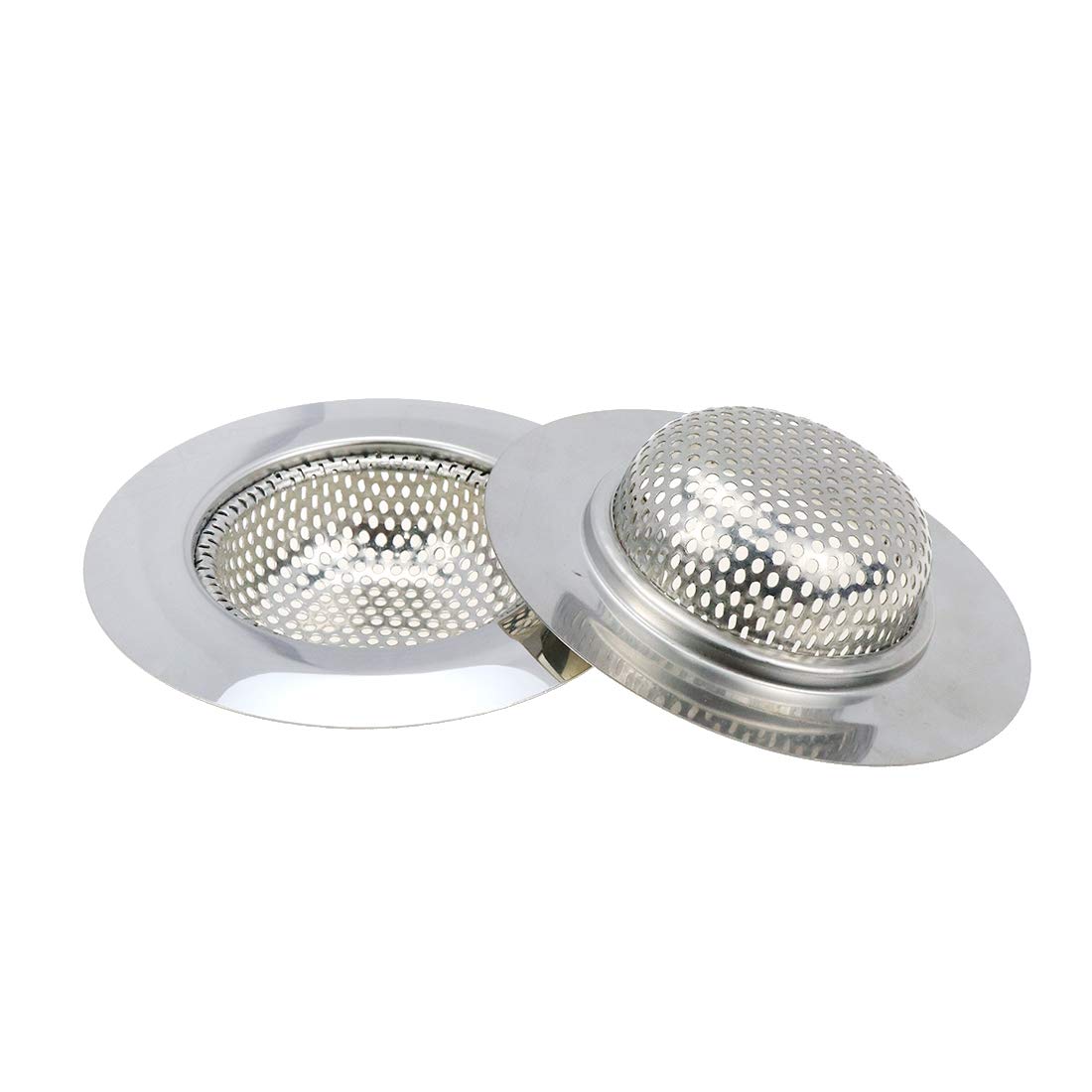 Xiaoyztan 4 Pcs 2-Inch Filter Diameter Kitchen Sink Strainer, Stainless Steel Drain Basket Filter With Large Wide Rim 3.5-Inch D