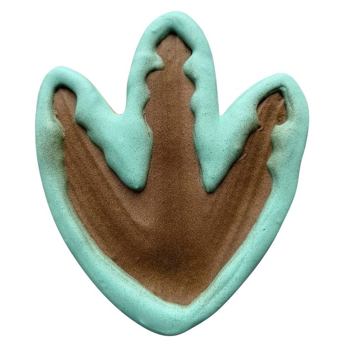 Liliao Dinosaur Foot Cookie Cutter Cute Dinosaur Biscuit And Fondant Cutters For Kids - 2.9 X 3.7 Inches - Stainless Steel
