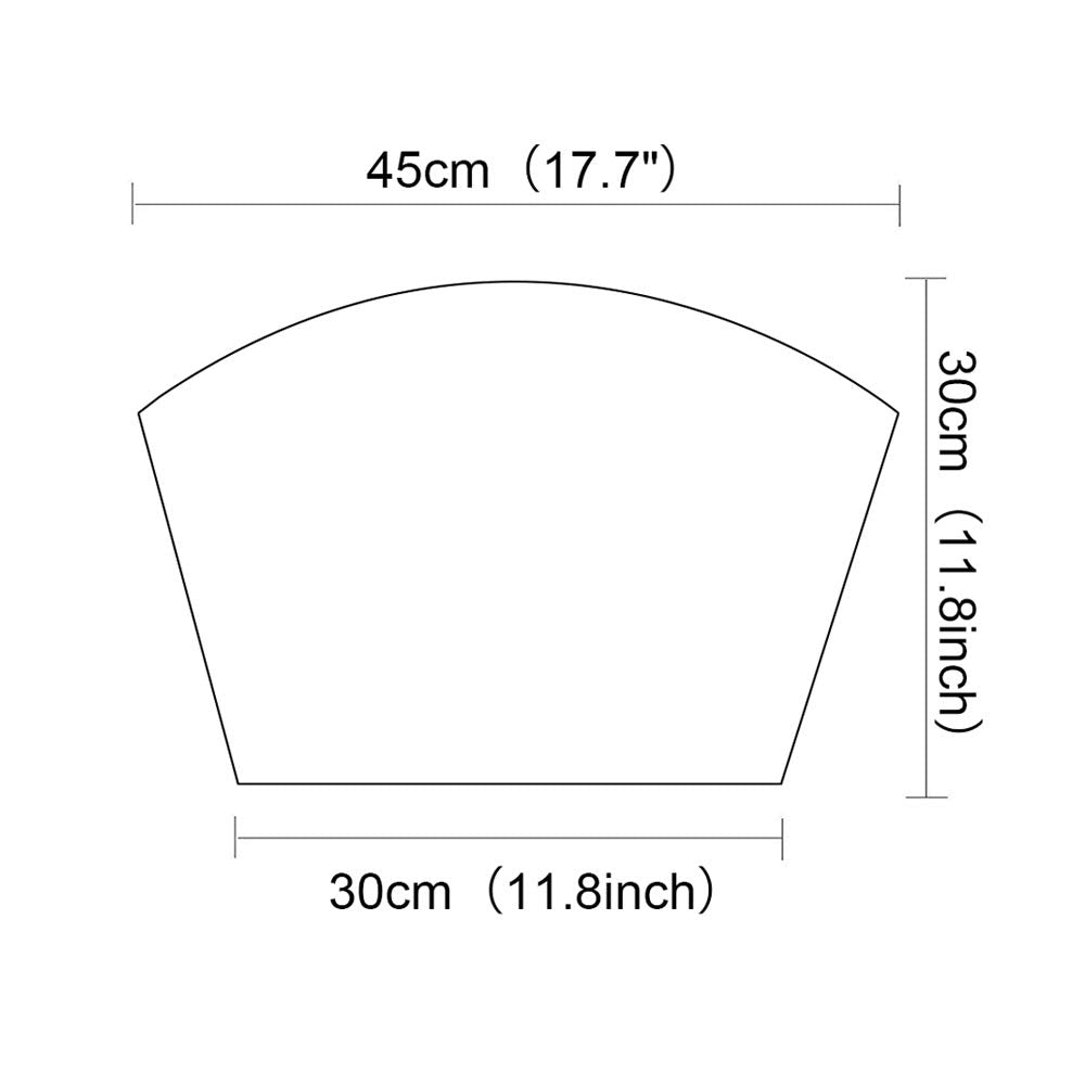 Shacos Round Table Placemats Set Of 4 Wedge Placemats Heat Resistant Woven Vinyl Table Mats Wipe Clean (4, Orange)