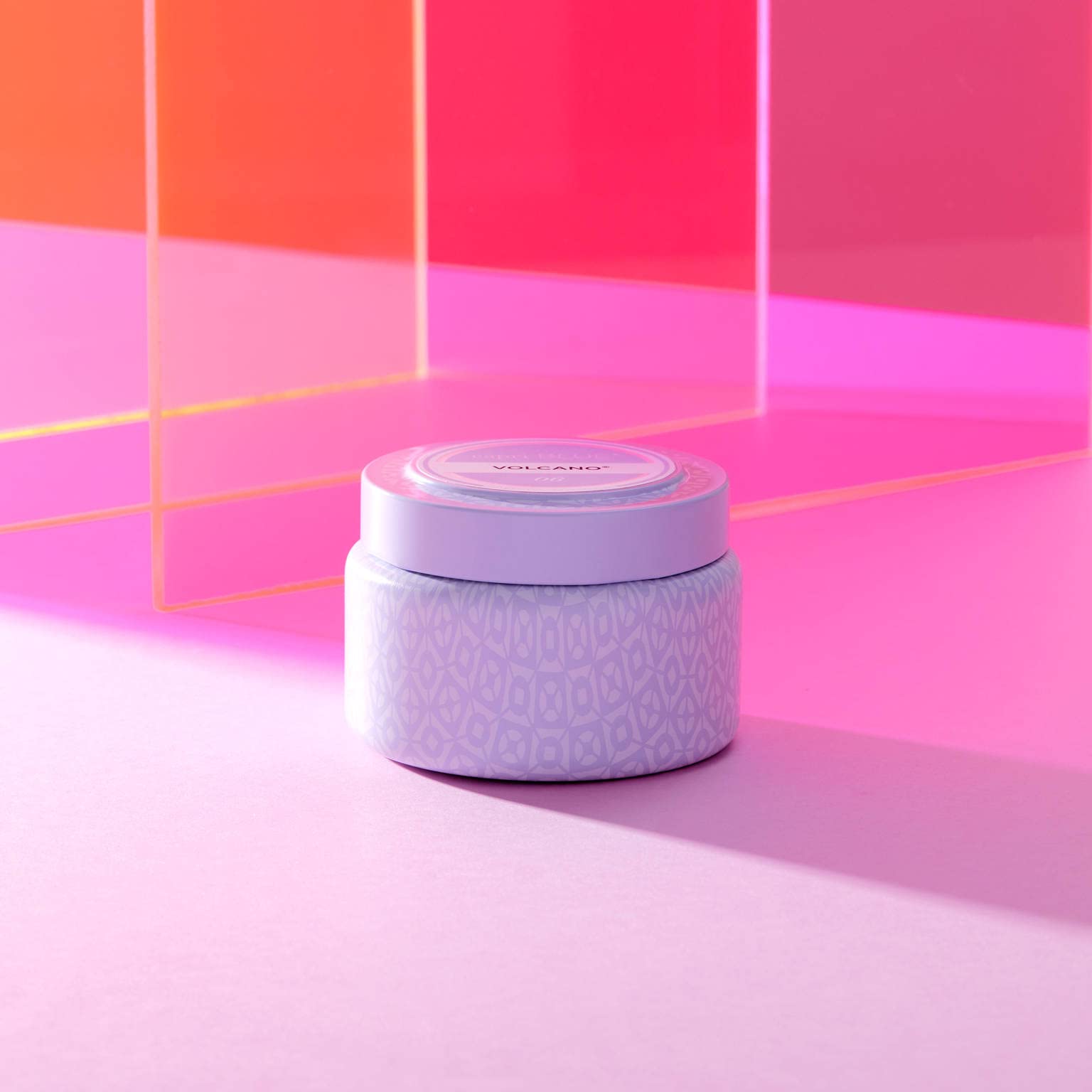 Capri Blue Volcano Printed Travel Tin Jar Candle - Luxury Candle with a Long Lasting Soy Wax Blend - Scented with Tropical & Fru