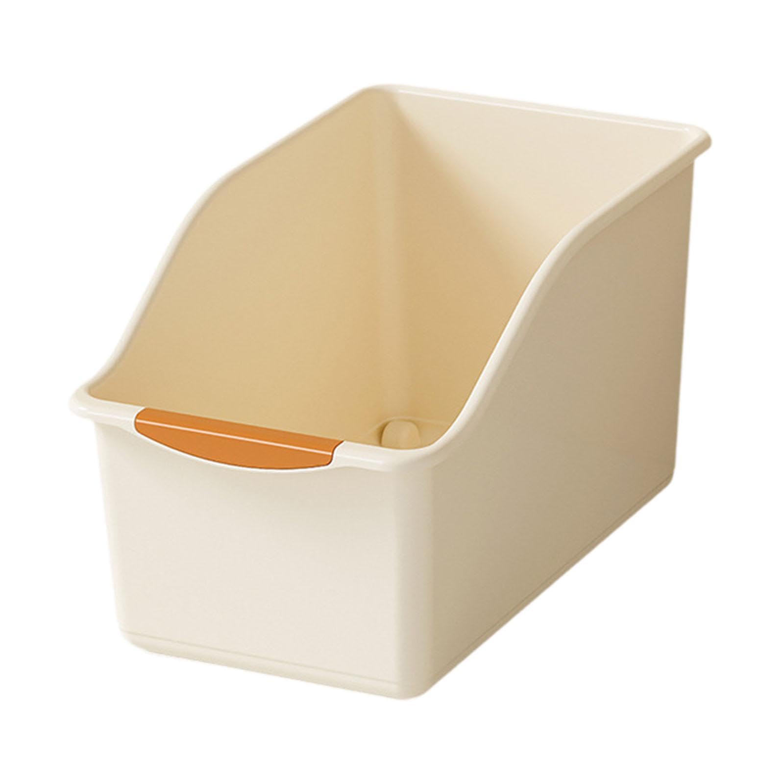 Atorse Kitchen Cabinet Organizer Bin Versatile Container For Cabinet Office Kitchen High Cream Yellow L