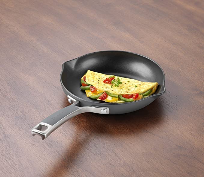 Calphalon Easy System Nonstick Omelette Pan, 10, Black