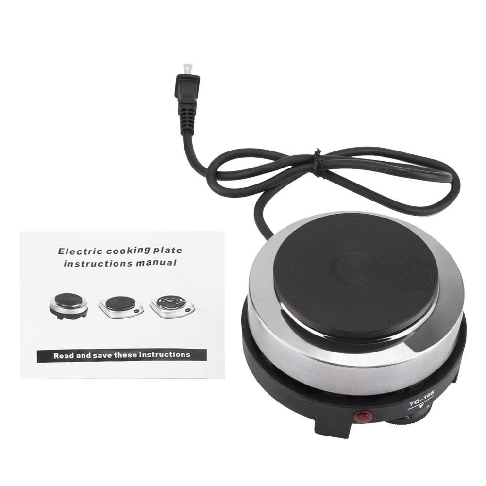 Mini Electric Heater Stove, 500W Round Hot Plate Portable Countertop For Ceramic Glass Kettle Single Plate Cooktop, Easy To Mult